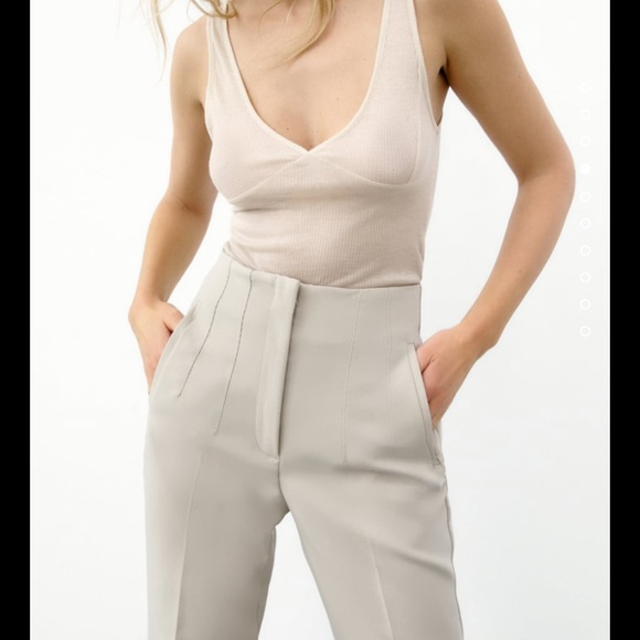 NWT ZARA HIGH WAISTED PANTS ❤️BEST SELLER❤️ - Picture 4 of 13